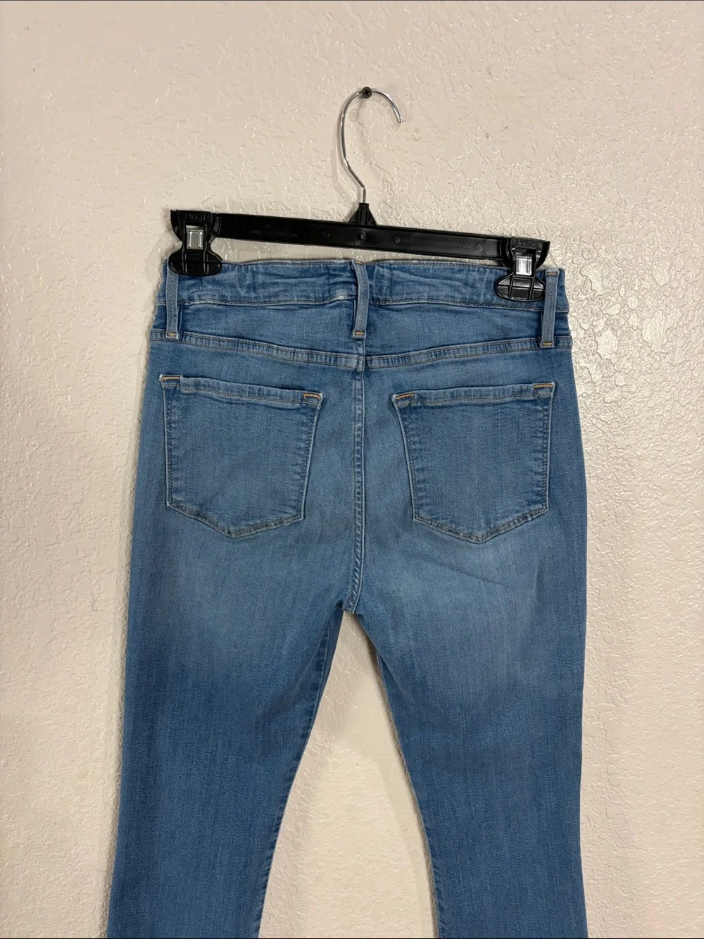 Frame Denim Light Blue Le Mini Boot,Size 27.
